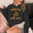 Pumpkin Spice And Music Advice Music Teacher Halloween Women's Hoodie, funny design Pumpkin Spice And Music Advice Music Teacher Halloween Women's Hoodie, funny design