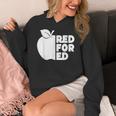 Red For Ed Teacher Support Public Education For Men Women Kids Women's Hoodie, funny design Red For Ed Teacher Support Public Education For Men Women Kids Women's Hoodie, funny design