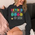 Retired Science Teacher Periodic Table Teacher Life Women's Hoodie, Science Teacher Gifts, funny design