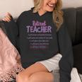 Retiring Teacher Tshirt For Retired Teachers For Men Women Women's Hoodie, funny design