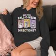 Retro Are You Fall O Ween Directions Teacher Halloween Ghost Women's Hoodie, funny design
