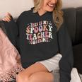 Retro Halloween This Is My Spooky School Teacher Costume Women's Hoodie, funny design Retro Halloween This Is My Spooky School Teacher Costume Women's Hoodie, funny design