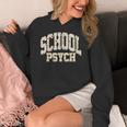 Retro Wildflower School Psych Teacher School Psychologist Women's Hoodie, funny design
