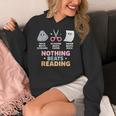 Rock Paper Scissors Teacher Librarian Nothing Beats Reading Women's Hoodie, funny design