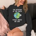 Rotation Of The Earth Makes My Day Science Teacher Earth Day Women's Hoodie, Science Teacher Gifts, funny design