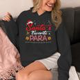 Santa's Favorite Para Christmas Paraprofessional Teacher Women's Hoodie, funny design Santa's Favorite Para Christmas Paraprofessional Teacher Women's Hoodie, funny design