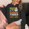 This Is My Scary Reading Teacher Costume Halloween School Women's Hoodie, funny design This Is My Scary Reading Teacher Costume Halloween School Women's Hoodie, funny design