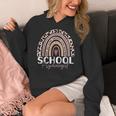 School Psych Teacher School Psychologist Leopard Rainbow Women's Hoodie, funny design School Psych Teacher School Psychologist Leopard Rainbow Women's Hoodie, funny design