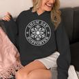Snow Day Supporter Teacher Student Winter Snowflake Women's Hoodie, funny design