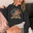 Spilling The Tea Since 1773 Vintage Us History Teacher Women's Hoodie, History Teacher Gifts, funny design