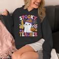 Spooky Teacher Ghost Pencil Teach Halloween Teacher Women's Hoodie, funny design