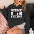 Stomp Out Bullying Back To School Education Teacher Women's Hoodie, funny design