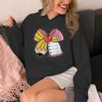 Student Teacher Coquette Bow Pencil Back To School First Day Women's Hoodie, funny design