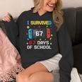 I Survived 67 Days Of School 67 Teacher Squad Matching Women's Hoodie, funny design