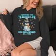 Surviving The Teacher Life Pjs Pajamas Christmas Xmas Teache Women's Hoodie, funny design