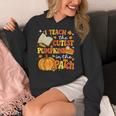 I Teach The Coolest Pumpkins In The Patch Teacher Halloween Women's Hoodie, funny design I Teach The Coolest Pumpkins In The Patch Teacher Halloween Women's Hoodie, funny design