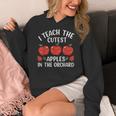 I Teach The Cutest Apples In The Orchard Cute Fall Teacher Women's Hoodie, funny design I Teach The Cutest Apples In The Orchard Cute Fall Teacher Women's Hoodie, funny design