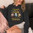I Teach The Cutest Owls On The Branch Teacher Fall Autumn Women's Hoodie, funny design I Teach The Cutest Owls On The Branch Teacher Fall Autumn Women's Hoodie, funny design
