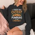 I Teach The Cutest Pumpkins In The Patch Halloween Teacher Women's Hoodie, funny design I Teach The Cutest Pumpkins In The Patch Halloween Teacher Women's Hoodie, funny design