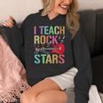 I Teach Rockstars Band Vibes Teacher Rocks My Music Teaching Women's Hoodie, funny design