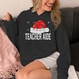 Teacher Aide Christmas Women Family Matching Group Xmas Women's Hoodie, funny design