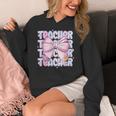 Teacher Bow Pencil Flowers Teacher Back To School Women's Hoodie, funny design Teacher Bow Pencil Flowers Teacher Back To School Women's Hoodie, funny design