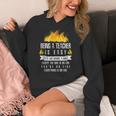 Being a Teacher Is Easy Everything Is On Fire T-Shirt For Men Women Kids Women's Hoodie, funny design