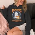 Teacher Halloween Ghost Reading Book Animal Boooks Are Women's Hoodie, funny design Teacher Halloween Ghost Reading Book Animal Boooks Are Women's Hoodie, funny design