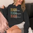 Teacher Kindness Compassion Confidence Teaching Women's Hoodie, funny design Teacher Kindness Compassion Confidence Teaching Women's Hoodie, funny design
