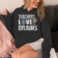 Teachers Love Brains Zombie Halloween Hilarious Women's Hoodie, funny design Teachers Love Brains Zombie Halloween Hilarious Women's Hoodie, funny design