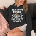 Teachers Red Ribbon Week Say No To Drugs Say Yes To Books Women's Hoodie, funny design Teachers Red Ribbon Week Say No To Drugs Say Yes To Books Women's Hoodie, funny design