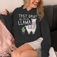 Teachers Testing Day Test Day No Prob Llama Teacher Women's Hoodie, funny design