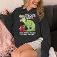 Teachersaurus Rex Dinosaur Like A Normal Teacher Saurus Women's Hoodie, funny design