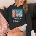 Teaching My Little Gnomies With Gnome For Teacher Women Women's Hoodie, funny design Teaching My Little Gnomies With Gnome For Teacher Women Women's Hoodie, funny design