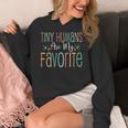 Teaching Preschool Teacher Tiny Humans Are My Favorite Women's Hoodie, funny design Teaching Preschool Teacher Tiny Humans Are My Favorite Women's Hoodie, funny design