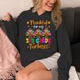 Thankful For My 3rd Grade Turkeys Thanksgiving Teacher Kids Women's Hoodie, funny design