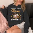 Thankful For My Dance Students Thanksgiving Turkey Teacher For Men Women Girls Kids Women's Hoodie, funny design