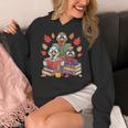 Thanksgiving Teacher Books Turkey Reading Book Women's Hoodie, funny design Thanksgiving Teacher Books Turkey Reading Book Women's Hoodie, funny design