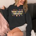Think Happy Thoughts Teens Spring Positive Message Teachers For Men Women Girls Kids Women's Hoodie, funny design Think Happy Thoughts Teens Spring Positive Message Teachers For Men Women Girls Kids Women's Hoodie, funny design