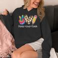 Tie Dye Hippie Peace Love Teach Teacher Appreciation Women's Hoodie, funny design Tie Dye Hippie Peace Love Teach Teacher Appreciation Women's Hoodie, funny design