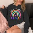 Tiny Human Tamer Watercolor Rainbow Daycare Teacher Women's Hoodie, funny design Tiny Human Tamer Watercolor Rainbow Daycare Teacher Women's Hoodie, funny design