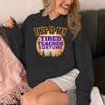 This Is My Tired Teacher Costume Halloween Teachers Women's Hoodie, funny design