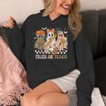 Trick Or Teach Groovy Teacher Halloween Floral Ghost Women's Hoodie, Groovy Teacher Gifts, funny design Trick Or Teach Groovy Teacher Halloween Floral Ghost Women's Hoodie, Groovy Teacher Gifts, funny design