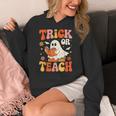 Trick Or Teach Halloween Shirt For Teacher Kids Floral Ghost Women's Hoodie, funny design Trick Or Teach Halloween Shirt For Teacher Kids Floral Ghost Women's Hoodie, funny design