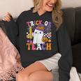 Trick Or Teach Teacher Pencil Ghost Halloween Teacher Women's Hoodie, funny design