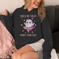 Trick Or Treat Point Your Feet Halloween Ghost Dance Teacher Women's Hoodie, funny design