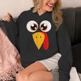 Turkey Face Halloween Costume Thanksgiving Teacher Nurse Women's Hoodie, funny design Turkey Face Halloween Costume Thanksgiving Teacher Nurse Women's Hoodie, funny design