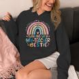 Twinning With My Teacher Bestie Rainbow Matching Teachers Women's Hoodie, funny design Twinning With My Teacher Bestie Rainbow Matching Teachers Women's Hoodie, funny design