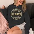 Vintage I Survived 67 Days Of School Teachers Students Women's Hoodie, funny design
