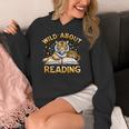 Wild About Reading Tiger For Teachers & Students Women's Hoodie, funny design